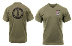 ARNG Readiness Coyote Brown 50/50 Cotton/Poly Tee
