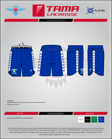 Liberty Tama Club Short's w/ Pockets (Blue)