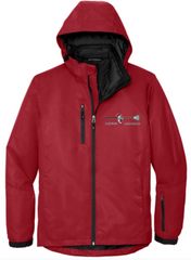 Fairview Vortex Waterproof 3-in-1 Jacket-Red