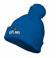 RYFL Blue Outlaws AUGUSTA SPORTSWEAR POM BEANIE