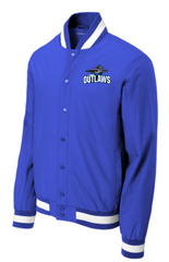 RYFL Blue Outlaws Sport-Tek Insulated Varsity Jacket