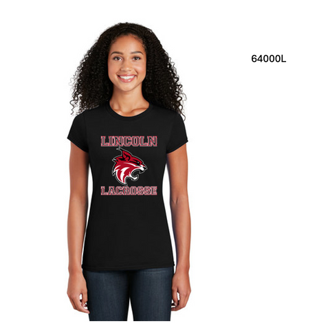 Lincoln Womens Gildan Soft Style T-Shirt