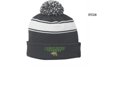 Redmond Stripe Pom Pom Beanie
