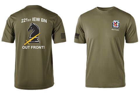 221st IEW BN Coyote Brown Short Sleeved Performance Tee