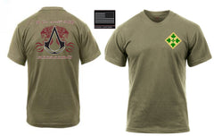 Assassin Coyote Brown 50/50 Cotton Tee