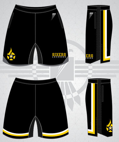 Sixers-Lacrosse Player Practice Short w/ Pockets-Summer 2025----Youth & Adult