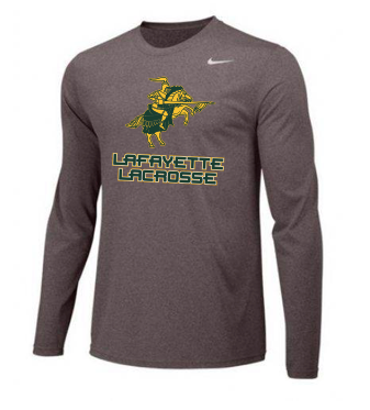 Lafayette Grey Nike Long Sleeved Legend Dri Fit Tee