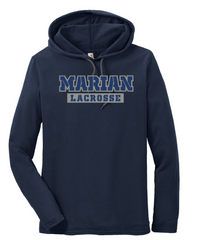 Marian Univ. Custom Combed Ring Spun Cotton Long Sleeve Hooded T-Shirt