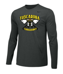 Tuscarora Grey Nike Long Sleeved Legend Dri Fit Tee